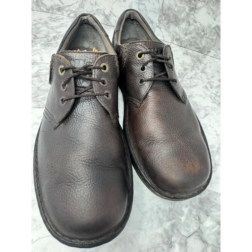 Dr. Martens Hampshire Mens 13 Brown Leather Oxford Shoes AW004 AirWair Low‎ Top